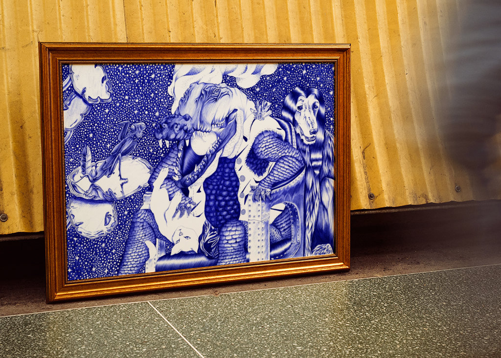 Krokodil beim Zahnarzt