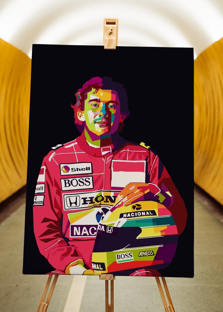 Ayrton Senna WPAP Pop Art