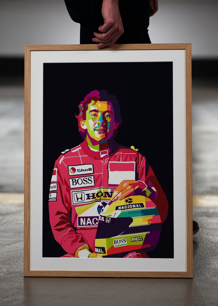Ayrton Senna WPAP Pop Art