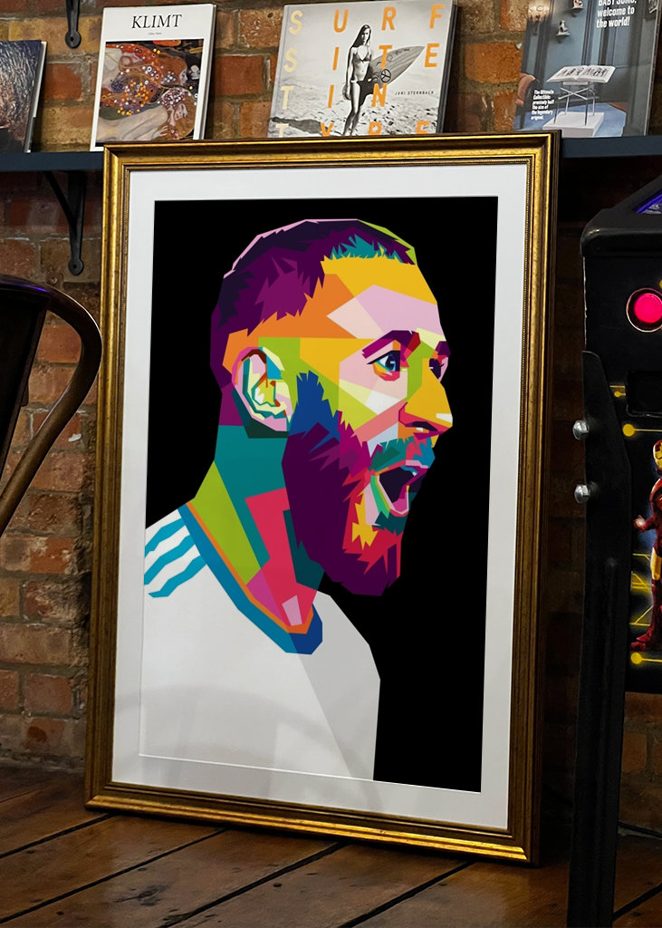 karim benzema wpap pop art