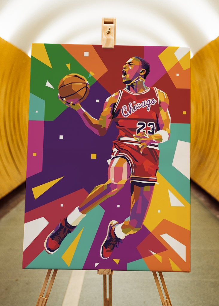 Michael Jordan 23 Pop Art
