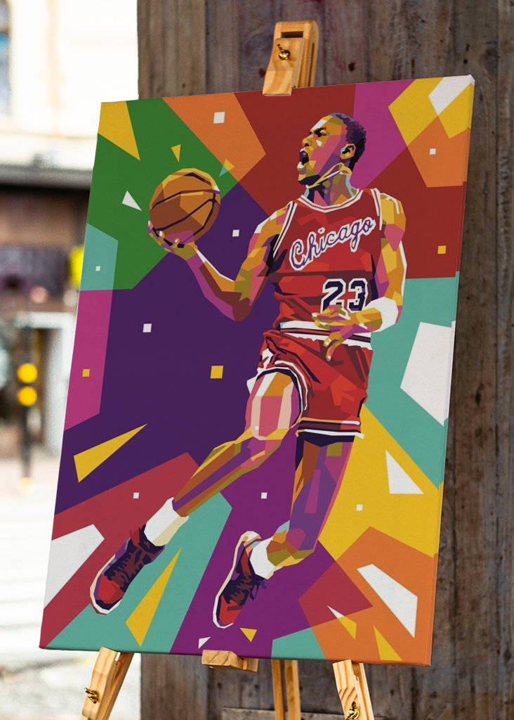 Michael Jordan 23 Pop Art