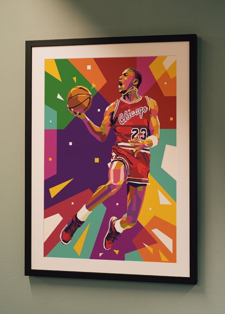Michael Jordan 23 Pop Art