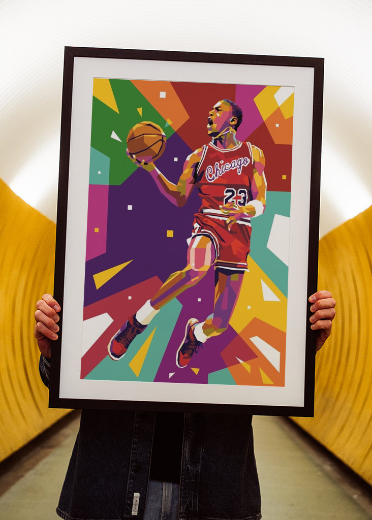 Michael Jordan 23 Pop Art
