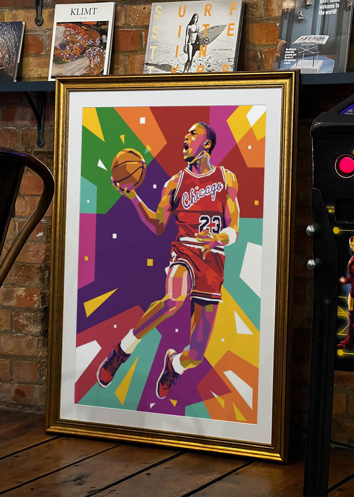 Michael Jordan 23 Pop Art