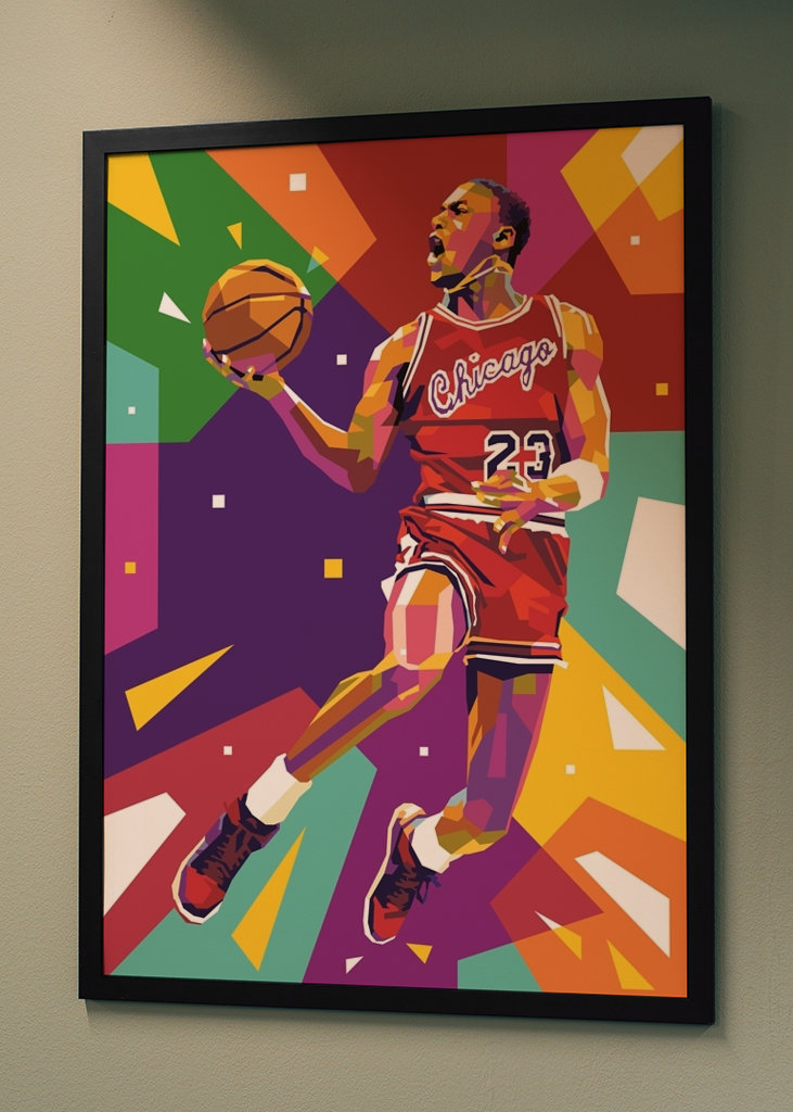 Michael Jordan 23 Pop Art