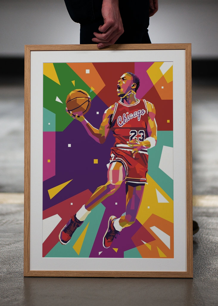 Michael Jordan 23 Pop Art
