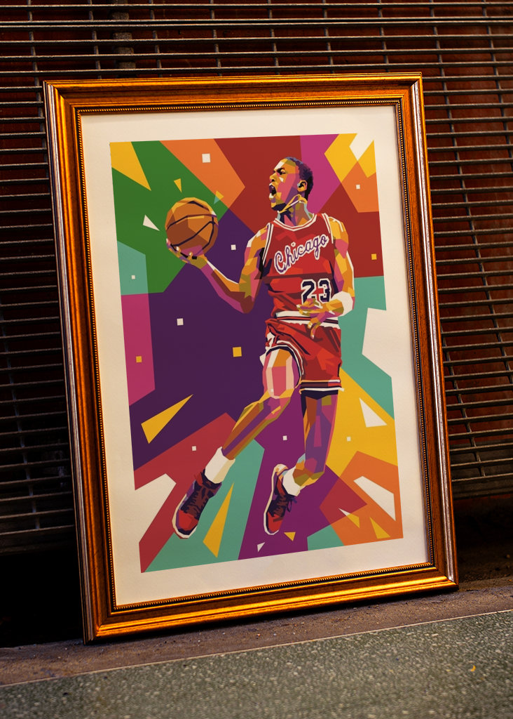 Michael Jordan 23 Pop Art
