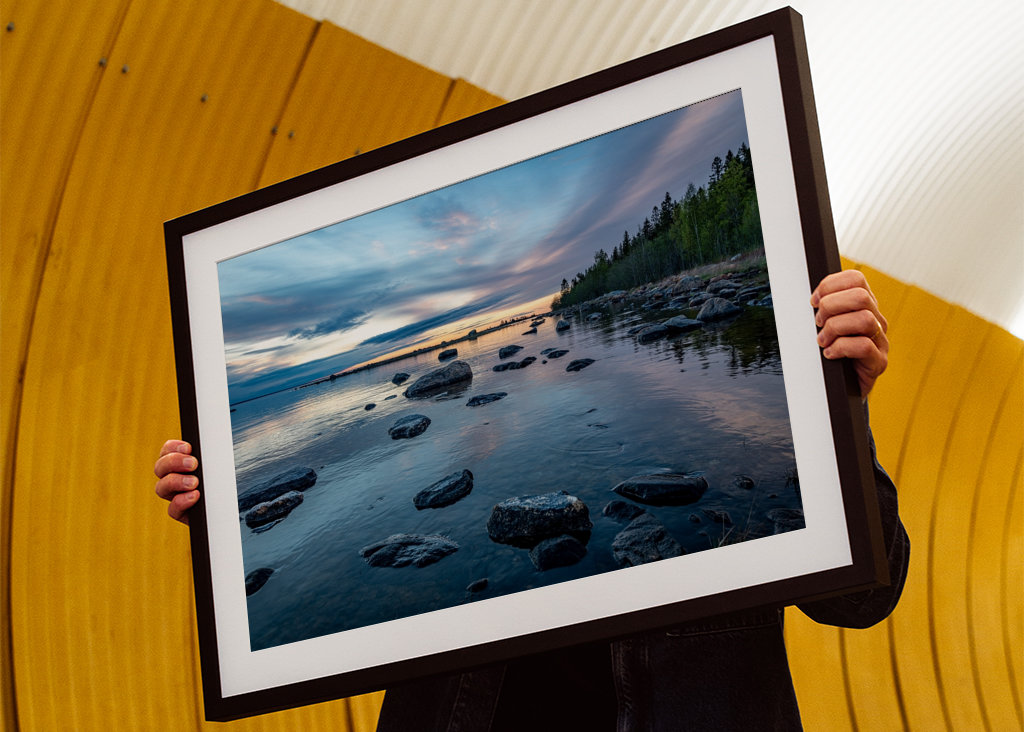 Niebieska godzina nad wodą