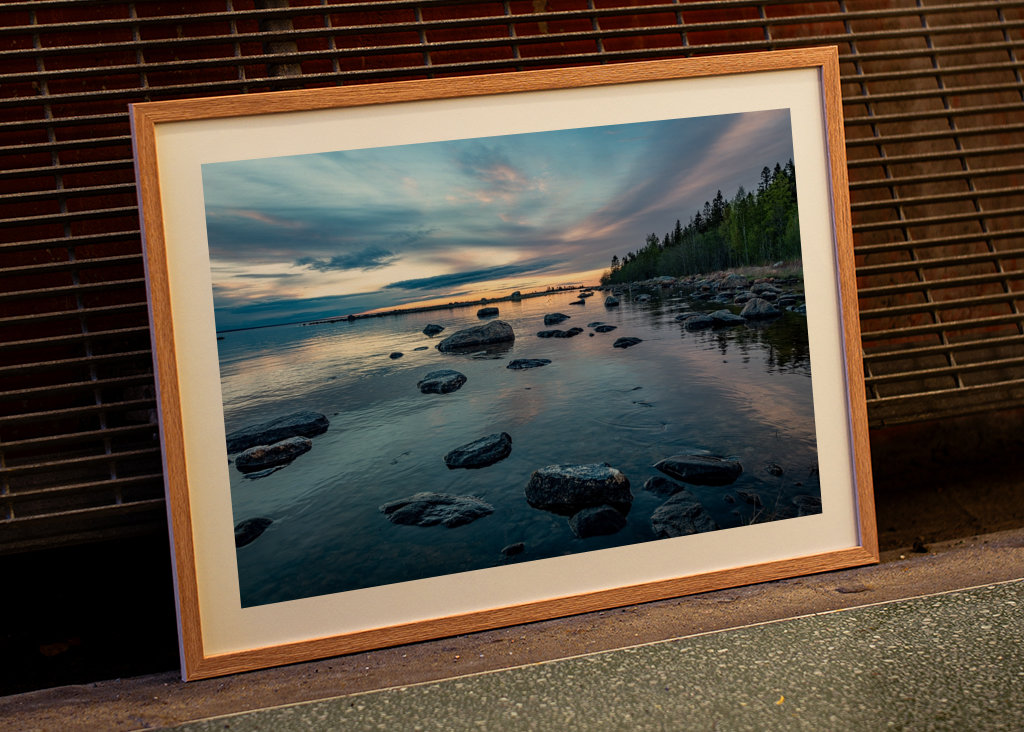 Niebieska godzina nad wodą