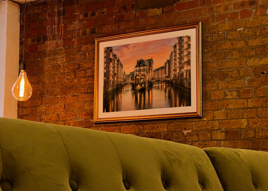 Het kasteel van het water in Hamburg