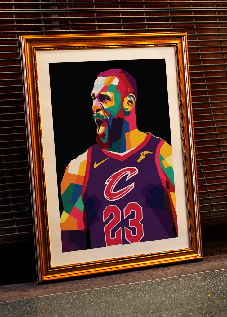 LeBron James WPAP pop art
