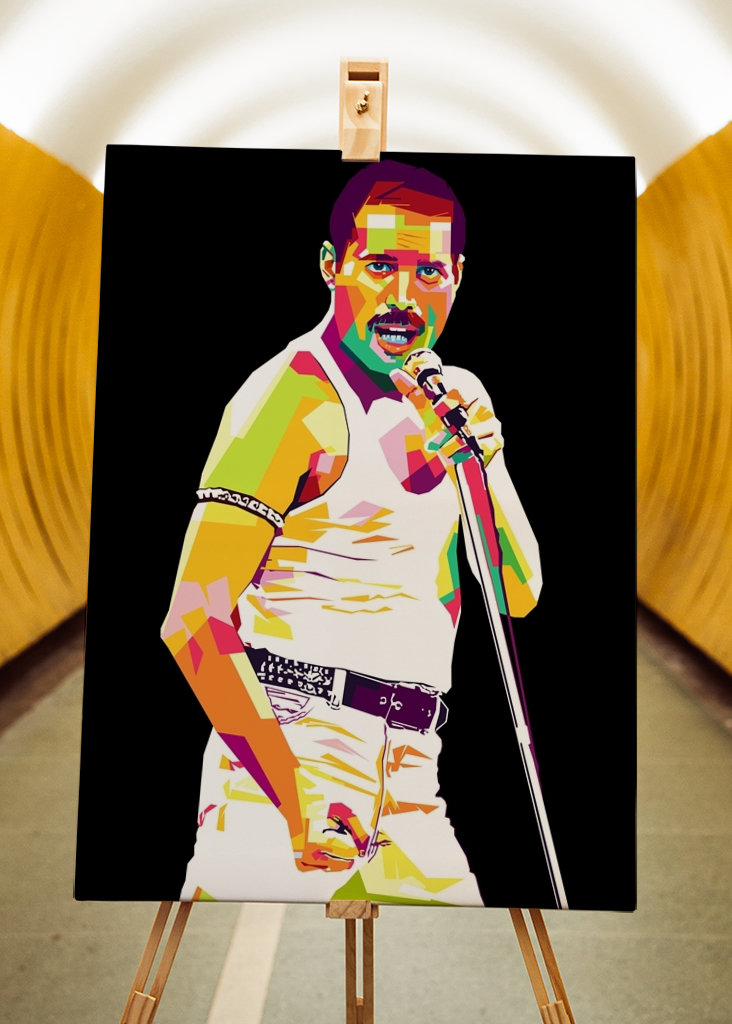 freddie mercury in pop art 