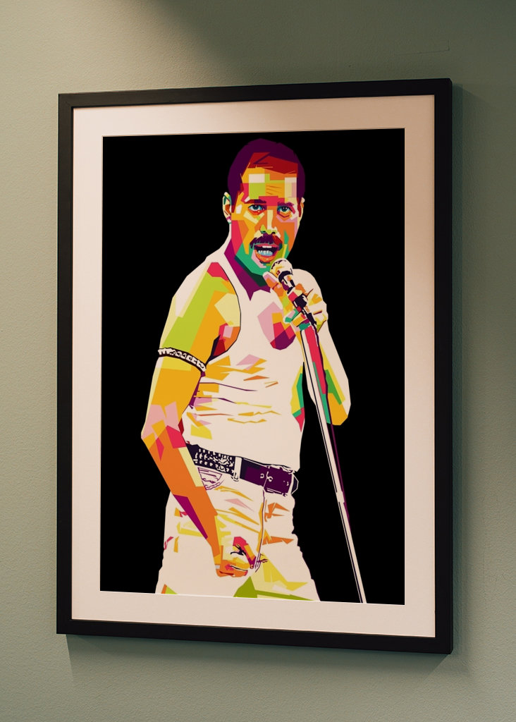 freddie mercury in pop art 