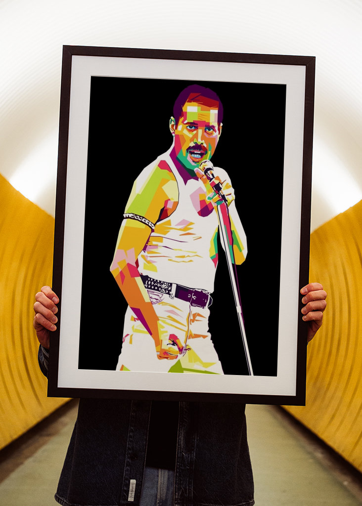 freddie mercury in pop art 