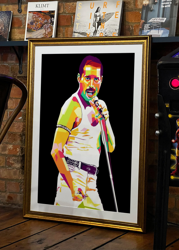 freddie mercury in pop art 