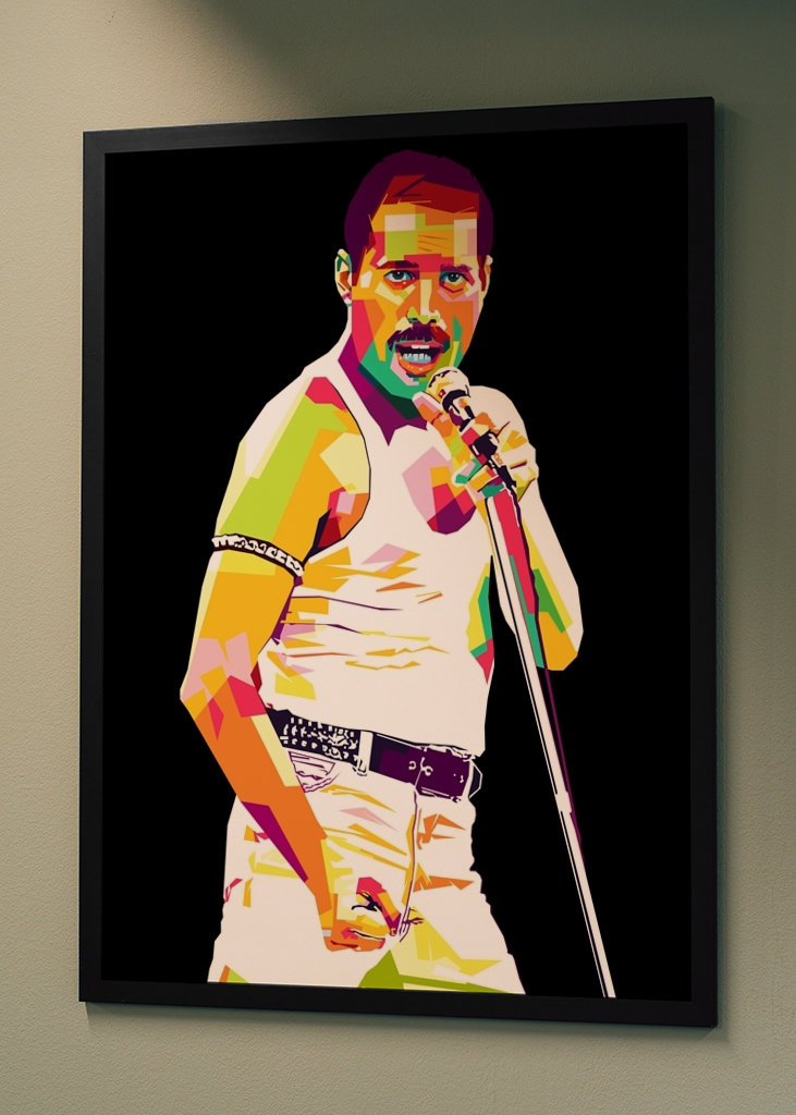 freddie mercury in pop art 