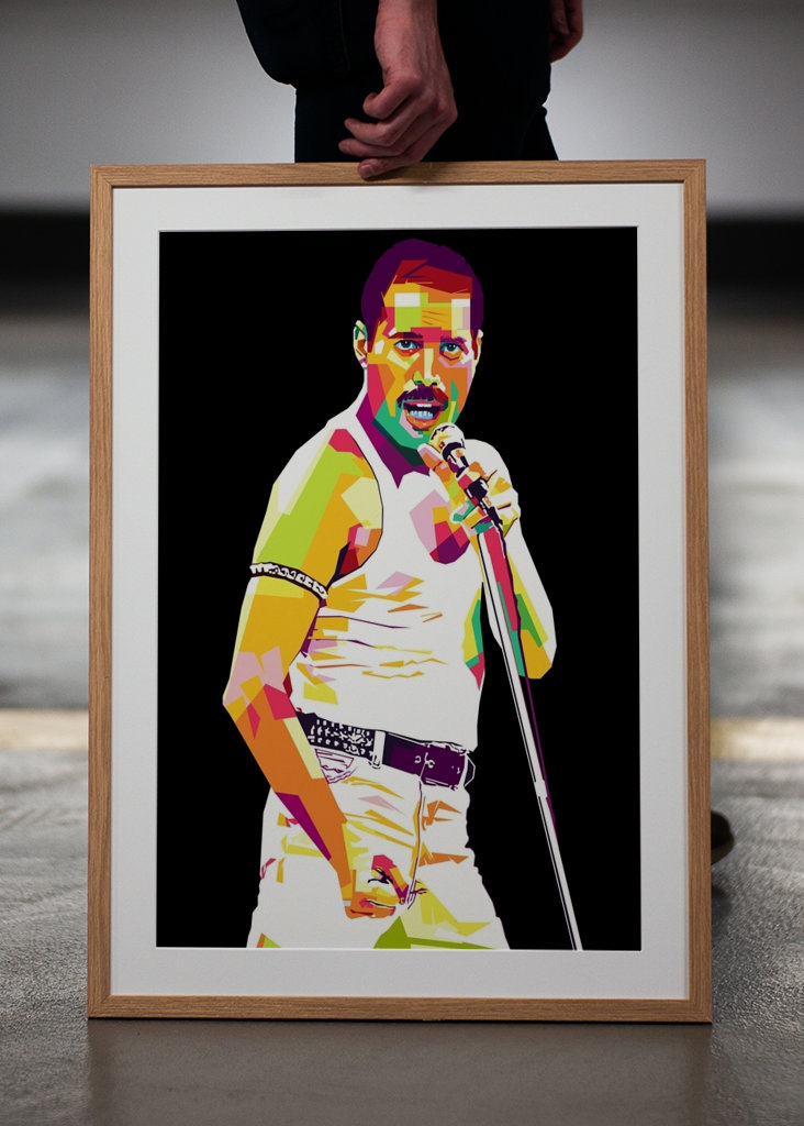 freddie mercury in pop art 