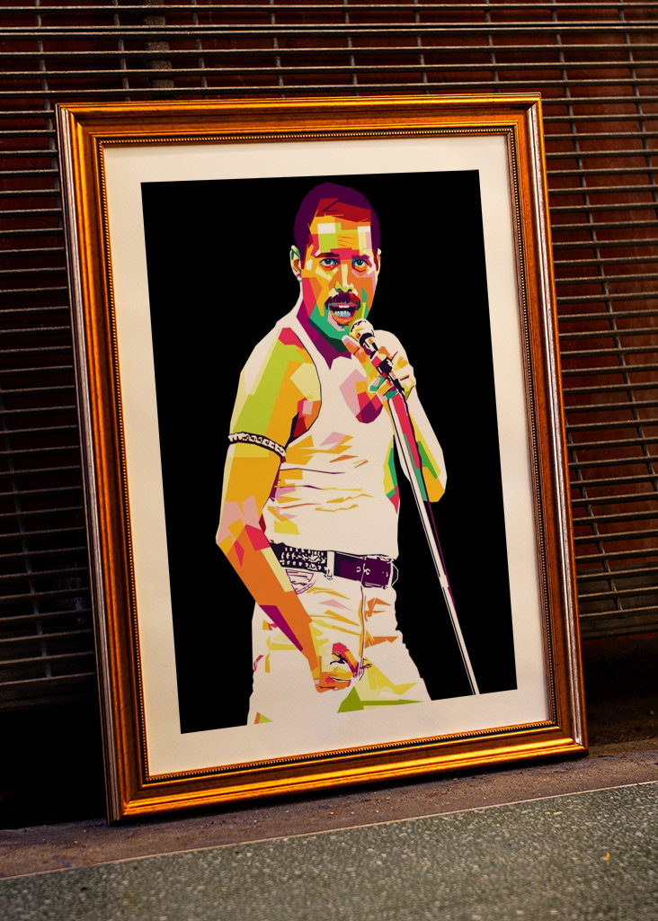 freddie mercury in pop art 