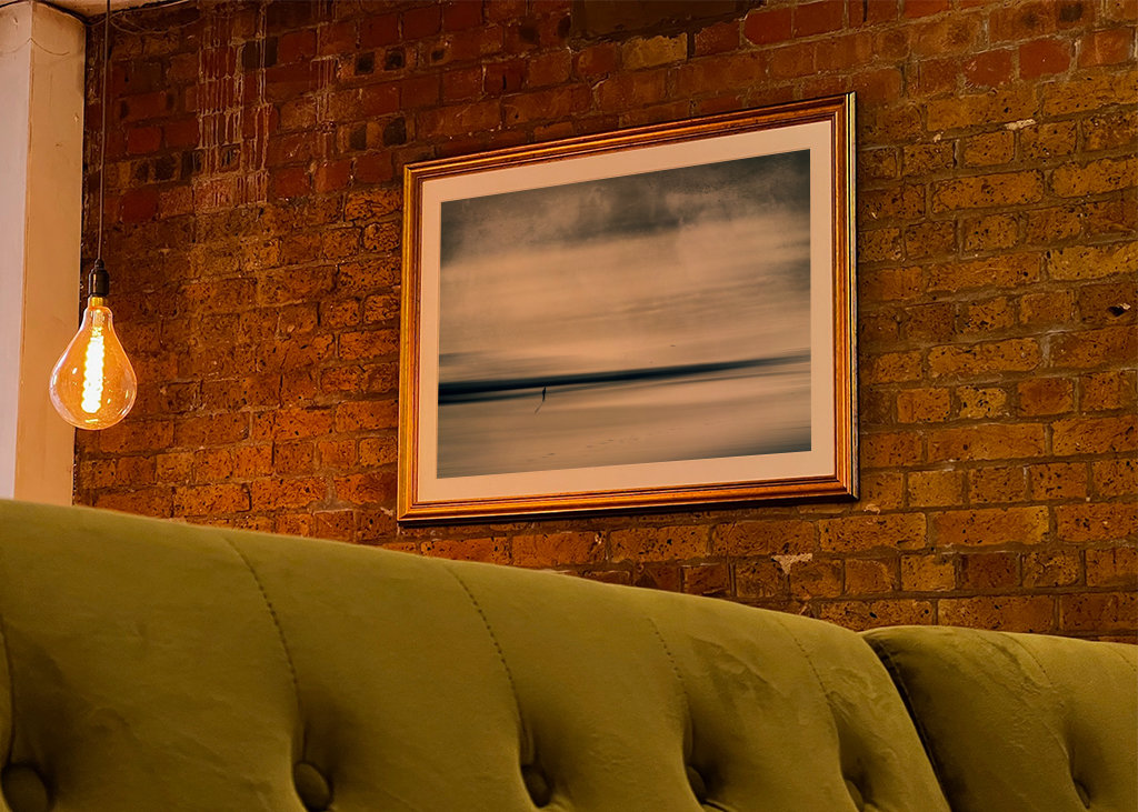 Ensom turgåer på stranden