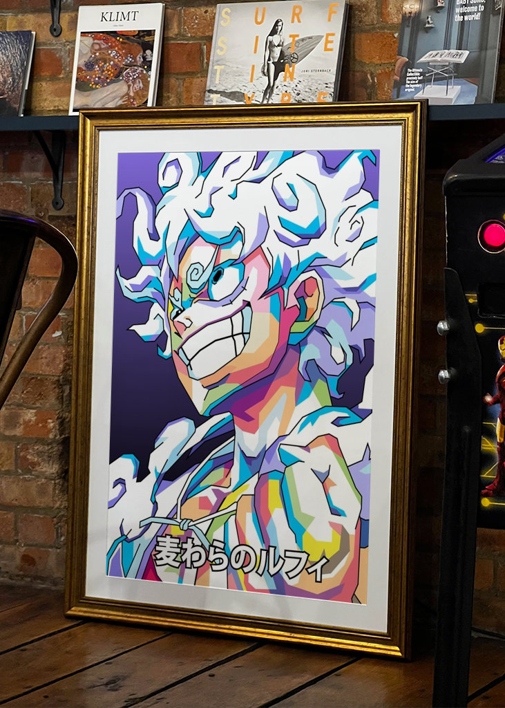 Monkey D. Luffy Gear 5 in WPAP