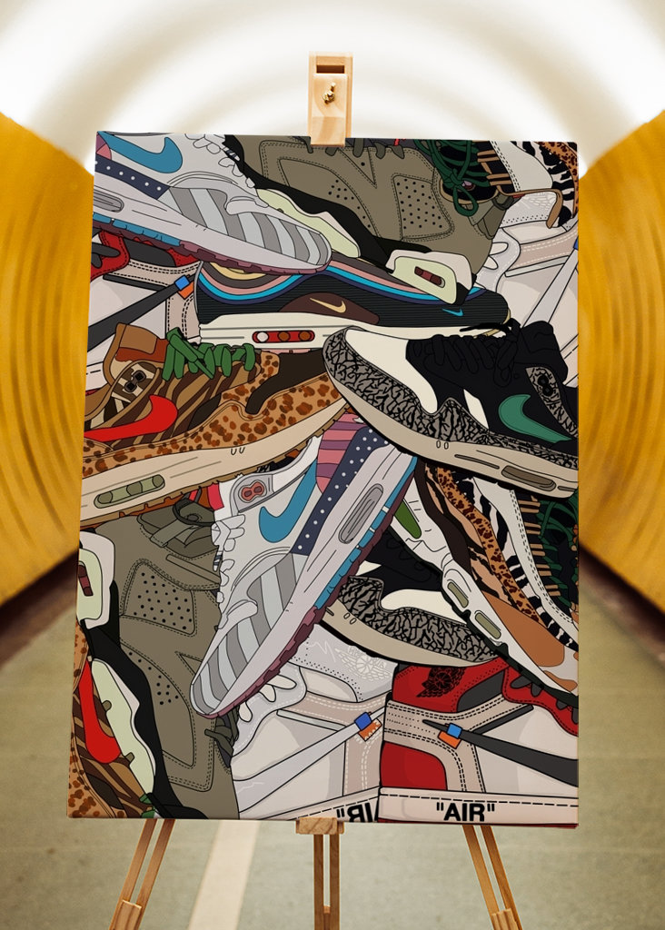 Zapatillas de deporte con estampados #001