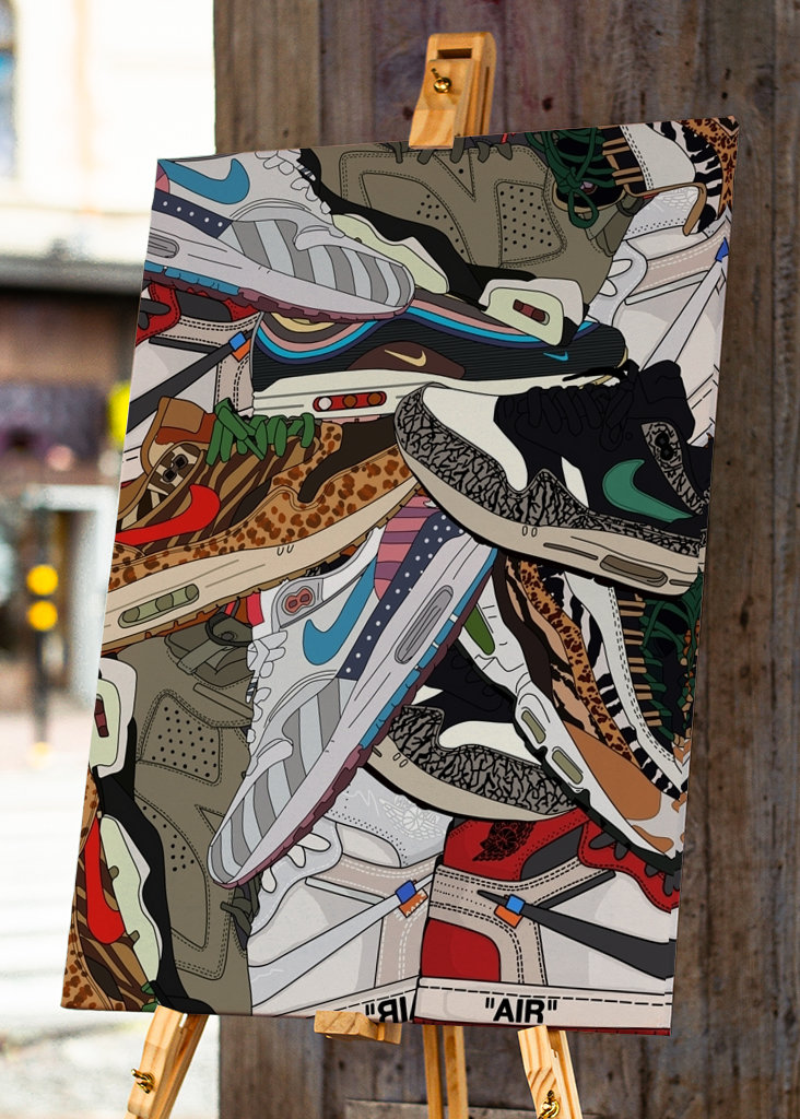 Zapatillas de deporte con estampados #001