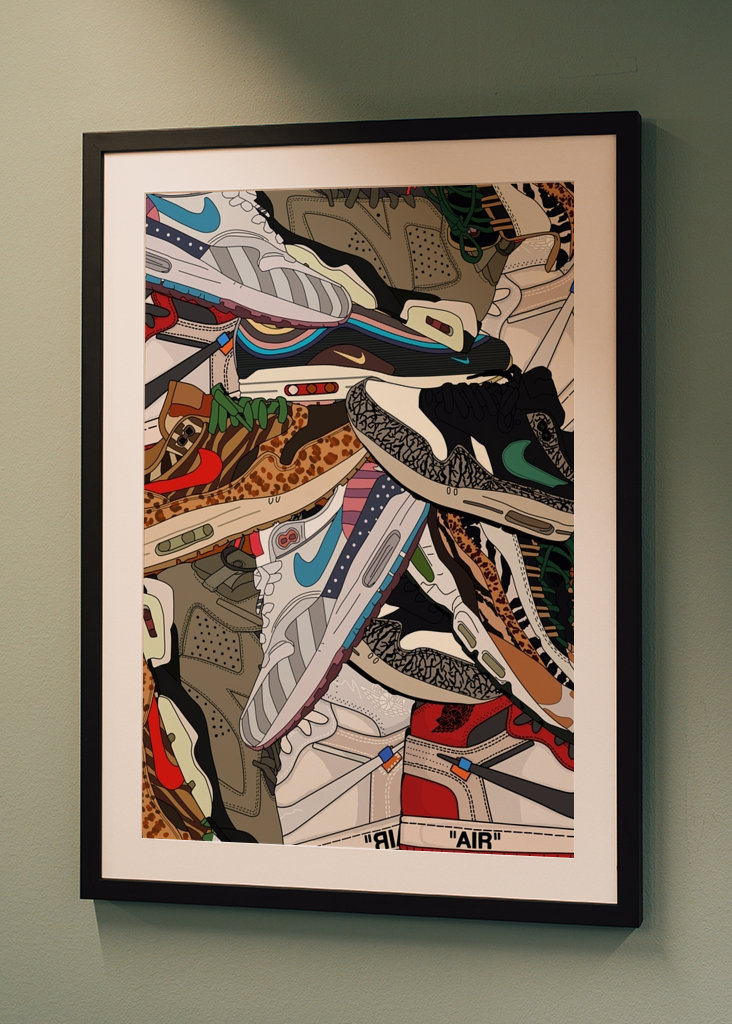 Zapatillas de deporte con estampados #001