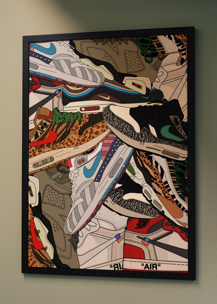 Zapatillas de deporte con estampados #001