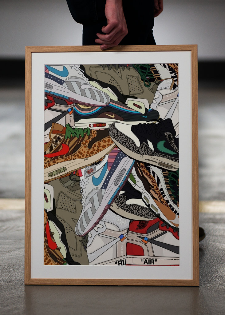 Zapatillas de deporte con estampados #001