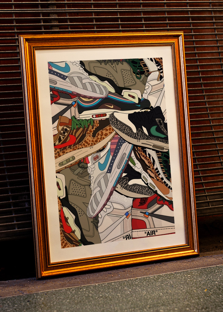 Zapatillas de deporte con estampados #001