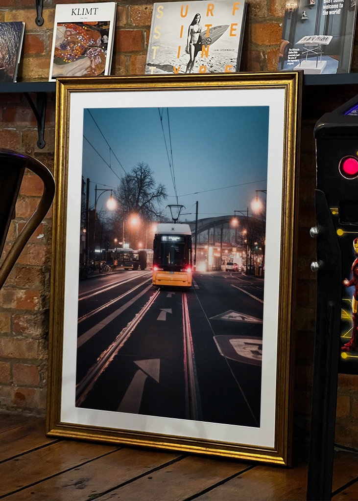 BVG Tram on a foggy morning