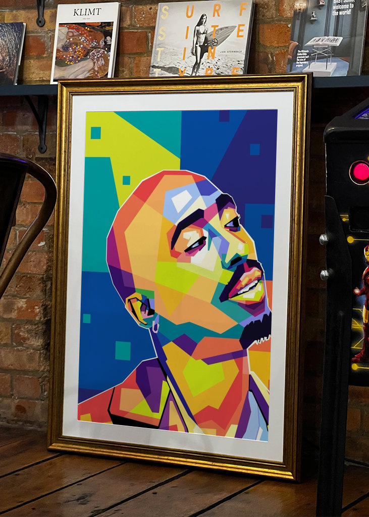 Tupac Shakur pop art stílus