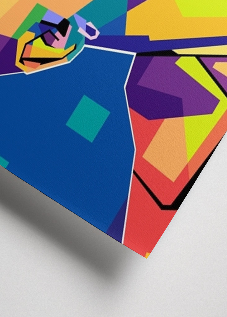 Tupac Shakur pop art stílus