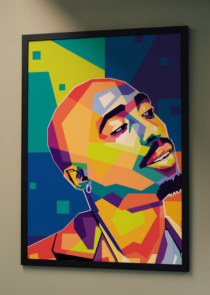 Tupac Shakur pop art stílus