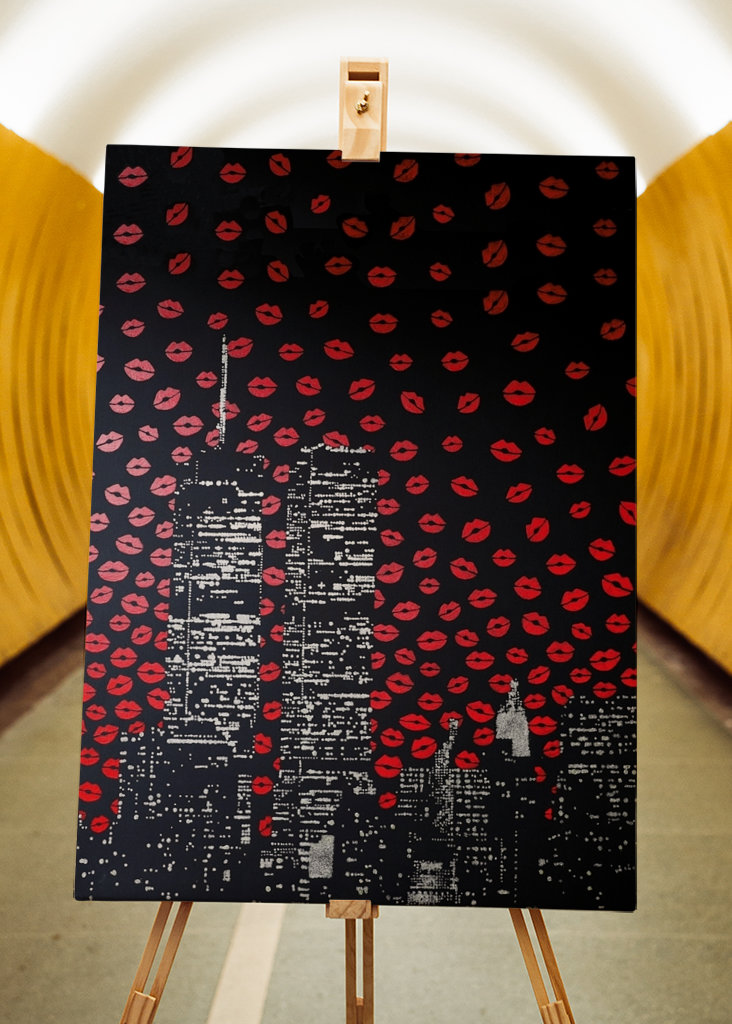 LOVE KISSES OVER NEW YORK