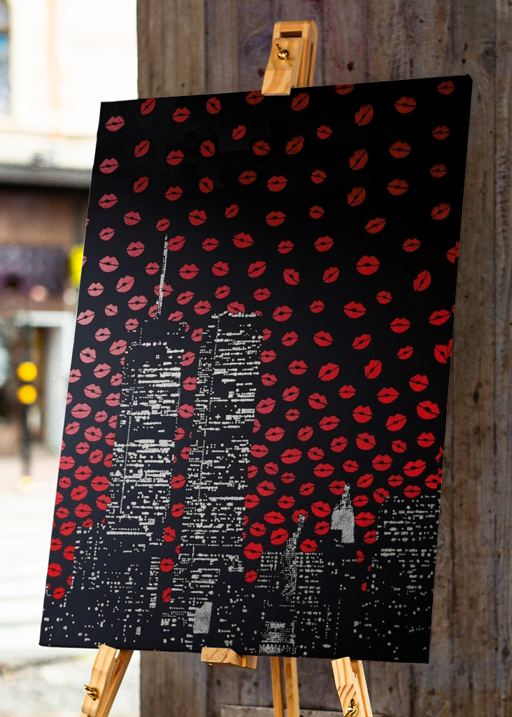 LOVE KISSES OVER NEW YORK