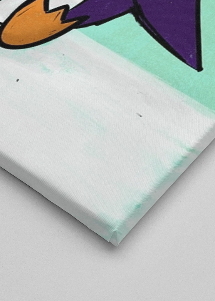 Lustiger Pinguin mit Eis