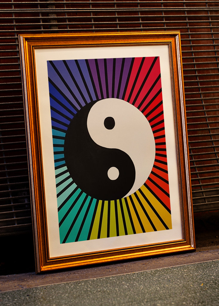 Absztrakt Yin és Yang