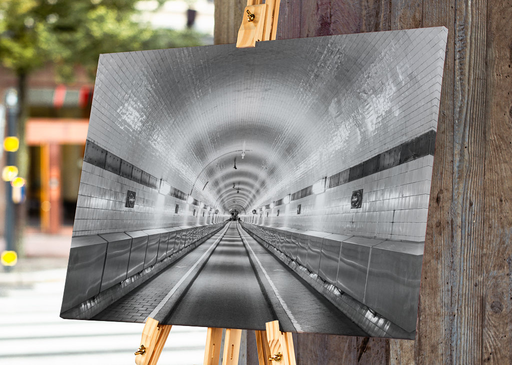 Den gamle Elbtunnel i Hamborg