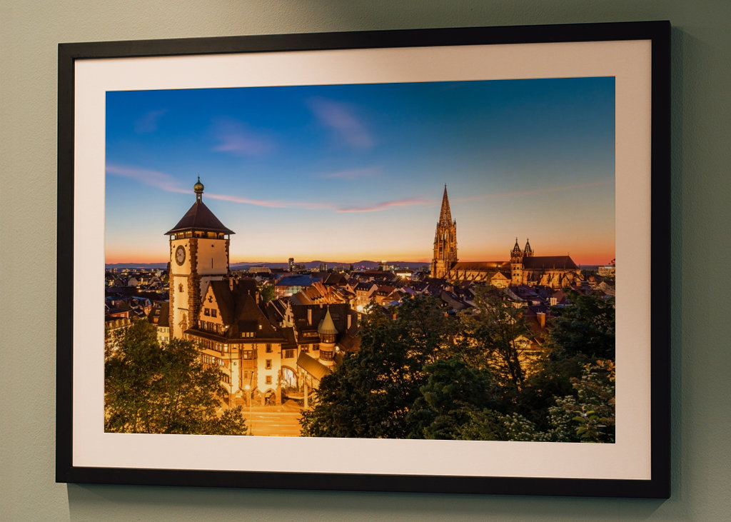 Friburgo in Brisgovia di sera