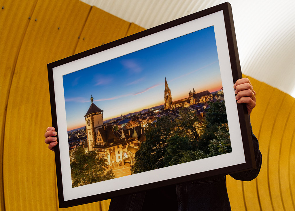 Friburgo in Brisgovia di sera