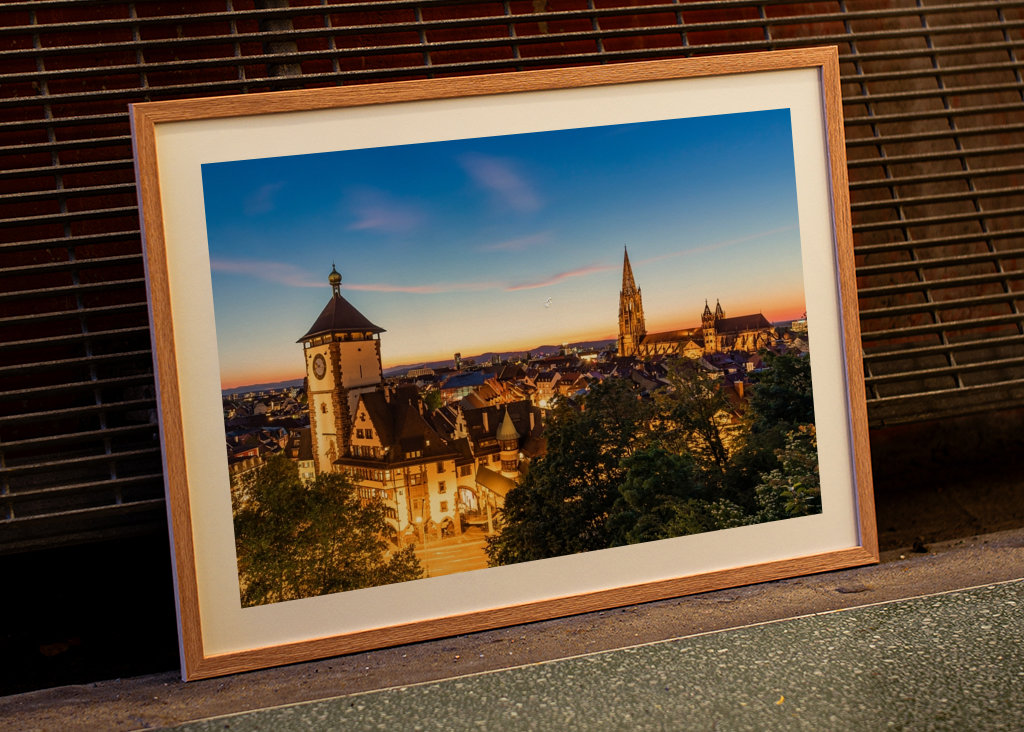 Friburgo in Brisgovia di sera