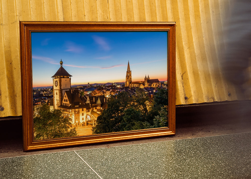 Friburgo in Brisgovia di sera