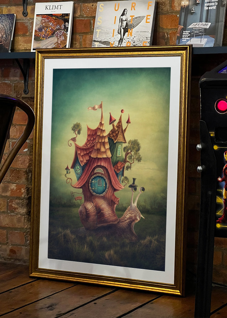 Söpö etana kantaa taloaan