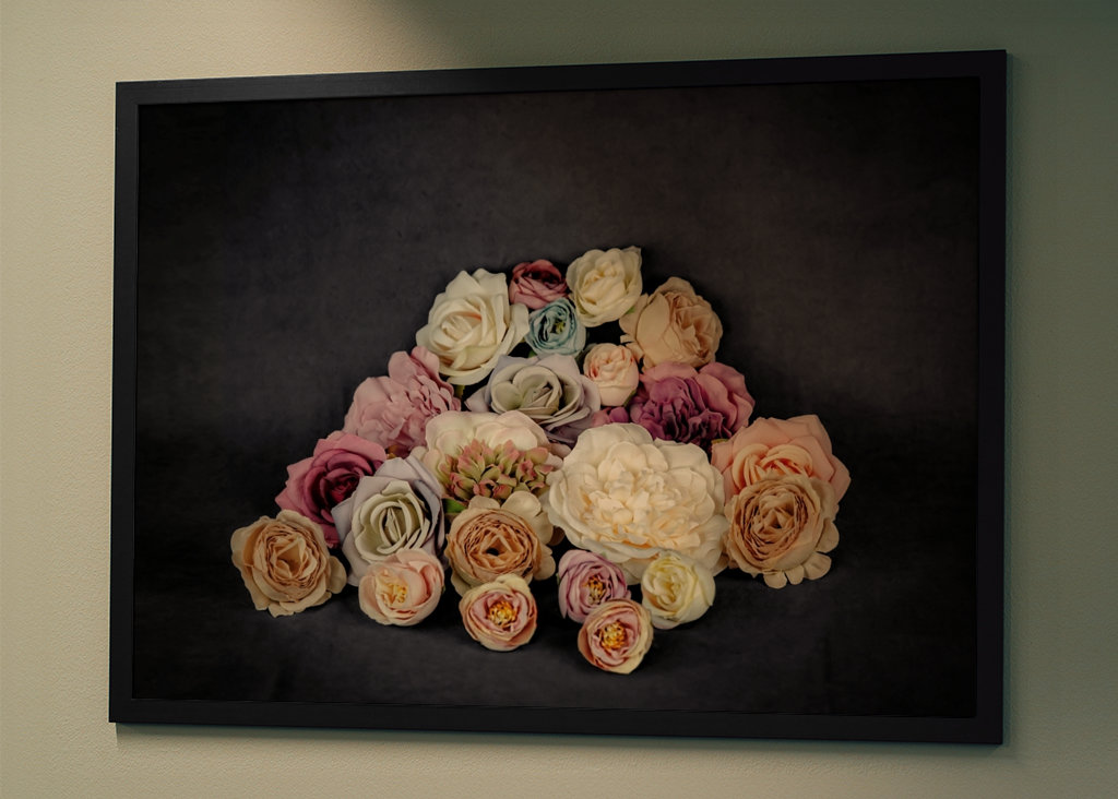 Romantisk blomsterbed