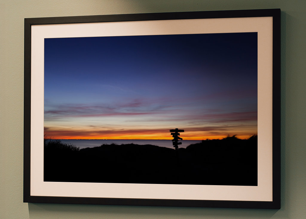 Guidepost Lomma Beach