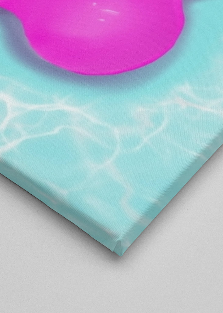 Różowy gumowaty basen