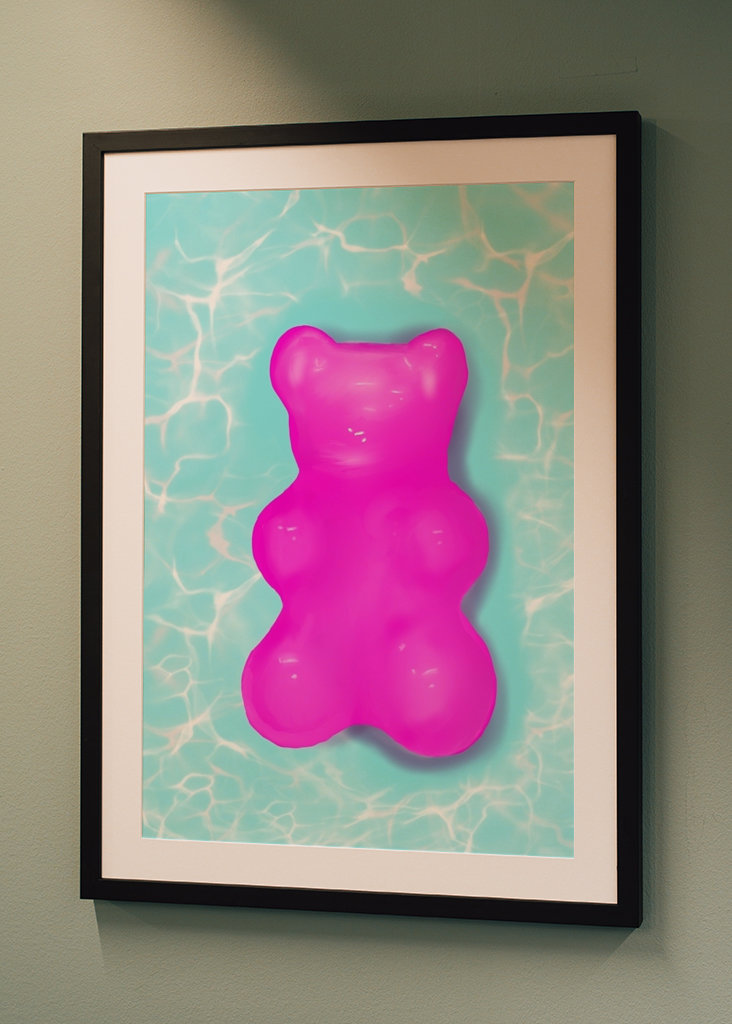 Różowy gumowaty basen