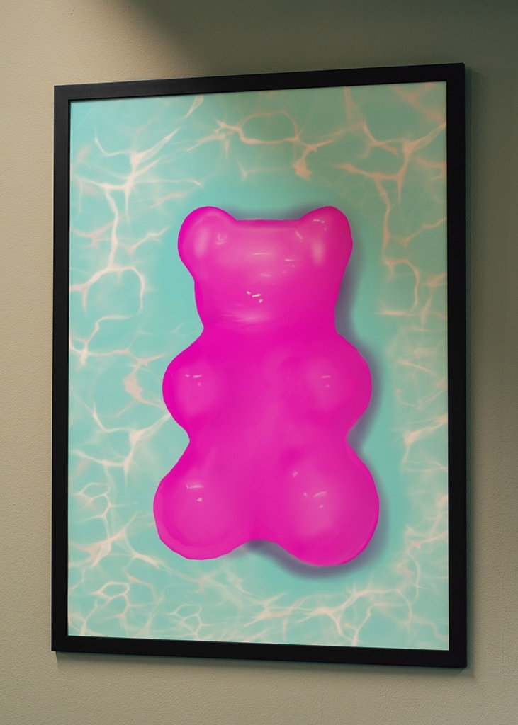 Różowy gumowaty basen